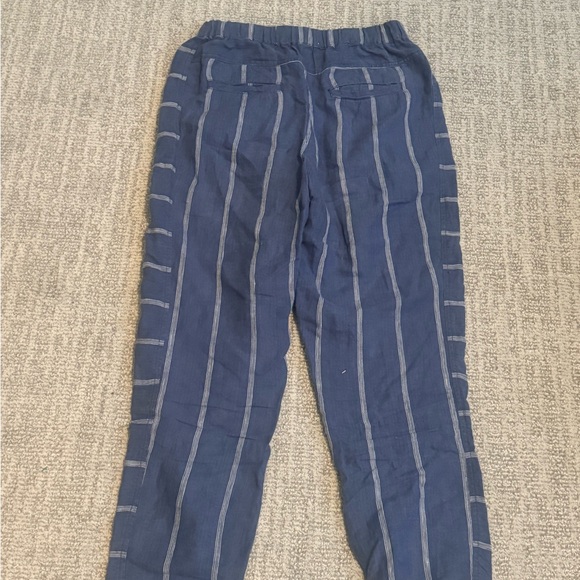 Anthropologie blue stripe linen pants‎ - Picture 5 of 7